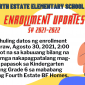 Enrollment for School Year 2021-2022